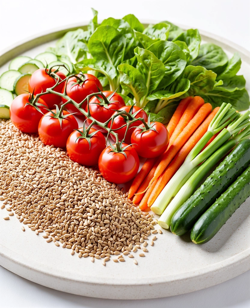 Frische gesunde Zutaten für die Dietabalancechinfoan